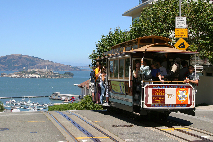 Cable Car and Alcatraz