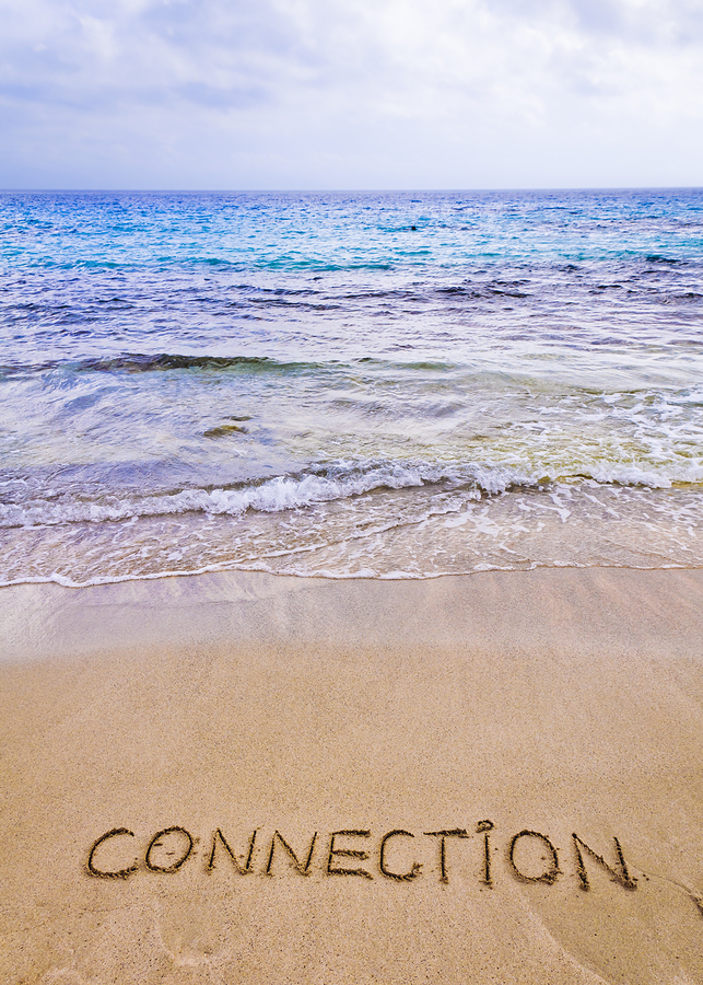Connection-Word-Written-On-Sand